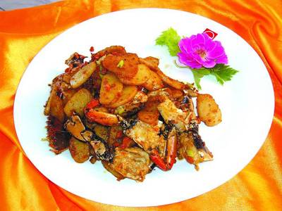 膏蟹炒年糕