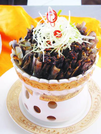 豆豉蒸竹蛏