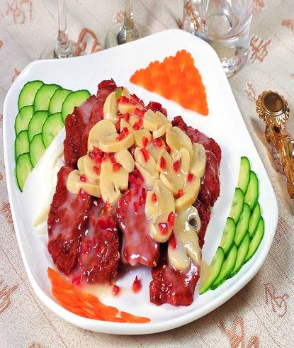 蘑菇汁煎驴扒