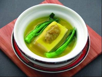 黄烩石蛤豆腐