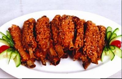 香酥金沙卤排骨