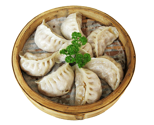 腊肉豆角蒸饺