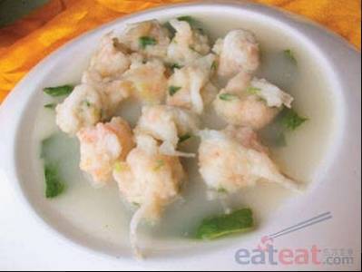 鲜虾小鱼野菜圆