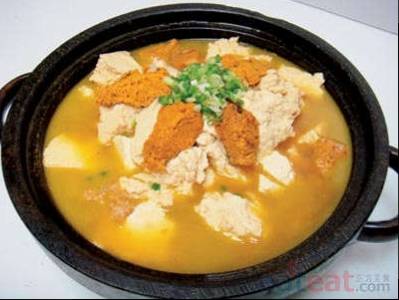 石锅海胆豆腐