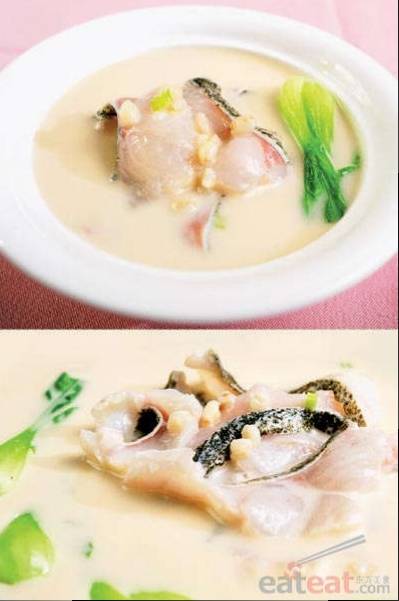 大麦浓汤煮鳜鱼