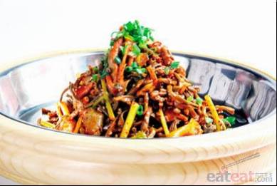干豇豆拌鸡杂