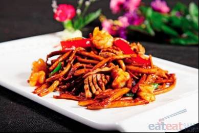 茶树菇炒双鲜