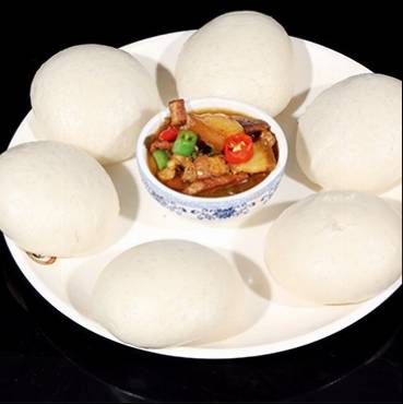 桐庐馒头夹锅肉