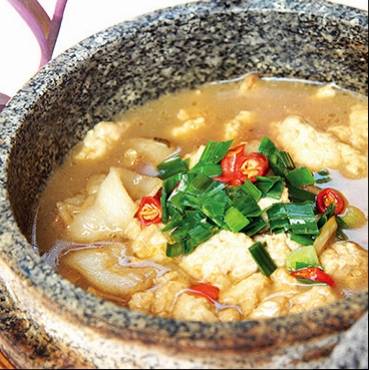 石锅红烧篮豆腐