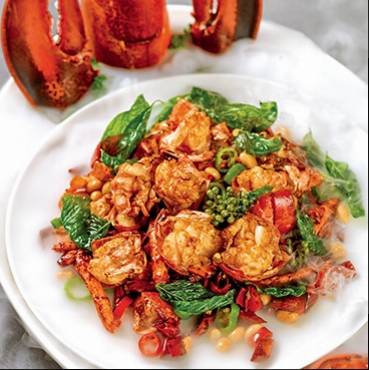 金不换青麻椒焗龙虾