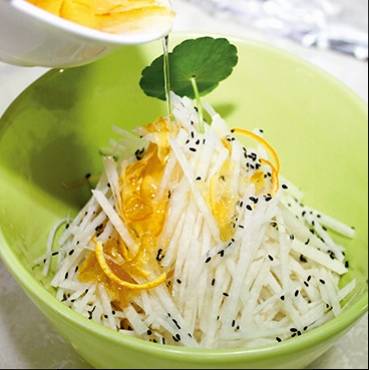 柚子蜜拌白地瓜