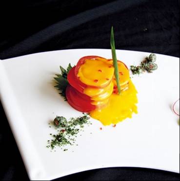 香芒酱配有机番茄