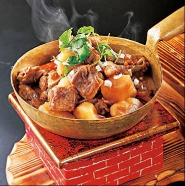 铜瓢焗羊肉