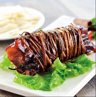 松江稻草扎肉卷饼