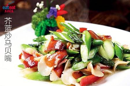芥蓝炒马贝嘴