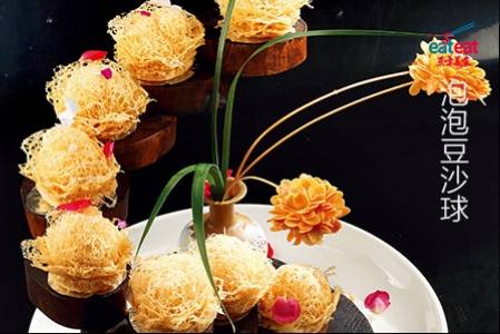泡泡豆沙球