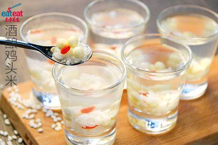 酒酿鸡头米