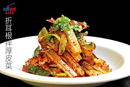 折耳根拌厚皮菜