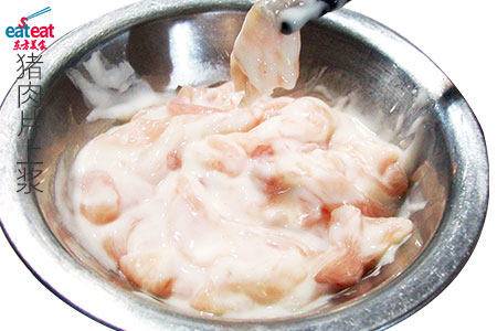 鸡（猪）肉片上浆法