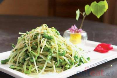 芝麻盐青豆苗