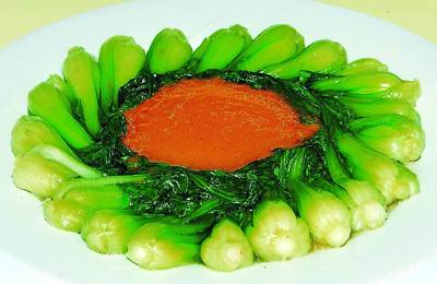 黄金汁扒菜芯