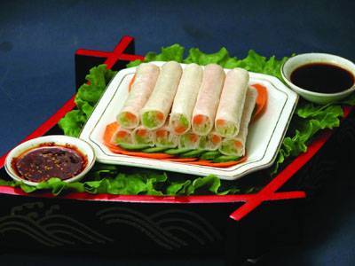 三文鱼春卷