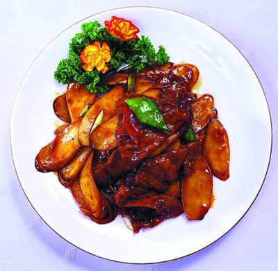 杏鲍菇炒牛肉