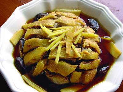 姜酒蒸土鸡
