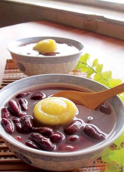 红腰豆煮汤圆