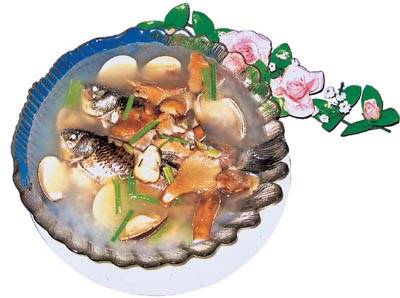 河鲫文蛤山珍汤