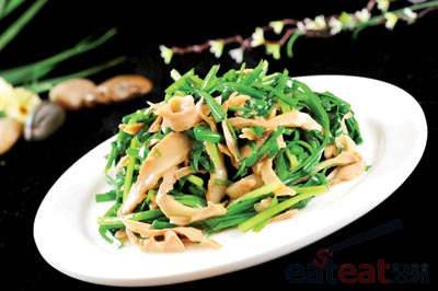 韭菜黄山笋干