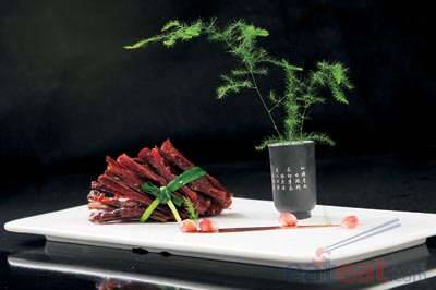 手撕牦牛肉