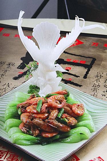 翡翠柠香黑椒基围虾