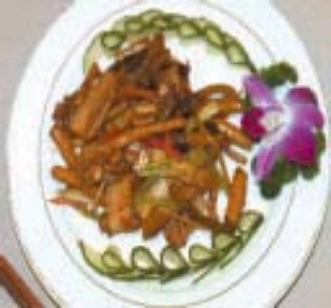 茶树菇炒咸肉