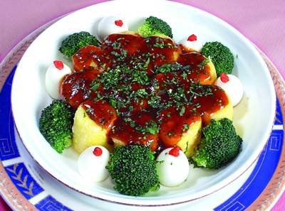 香椿酱玉子豆腐