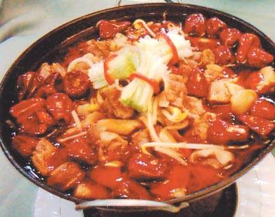 干锅东山羊