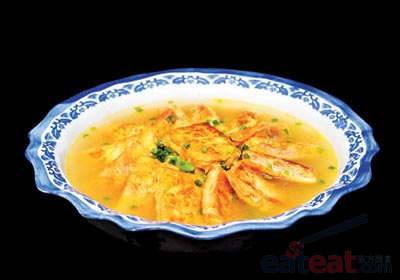 鸡汤煎酿豆腐
