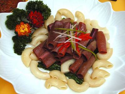 喱汁意面灼海肠