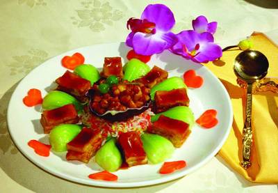 鸡腿菇烧汁酿扇贝