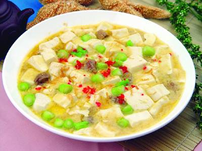 瑶柱鹅肝焗豆腐