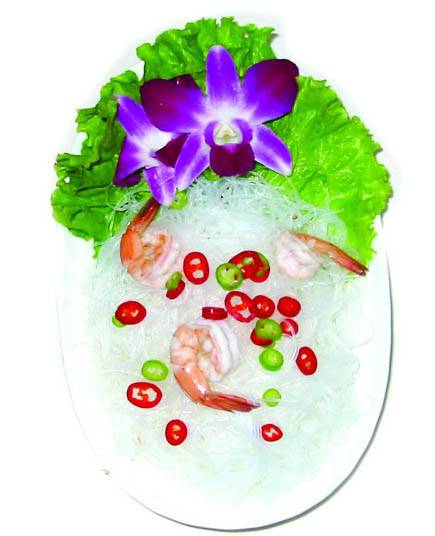 泰式冬粉鲜虾沙律
