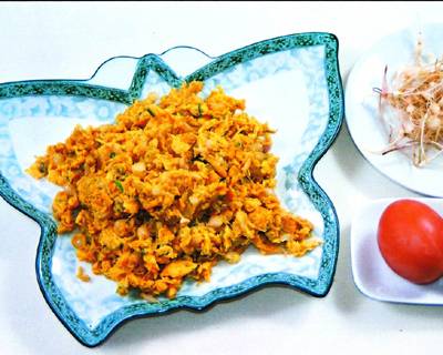 小根菜炒笨鸡蛋