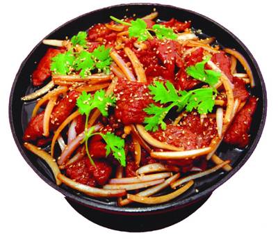 铁锅煎牛肉