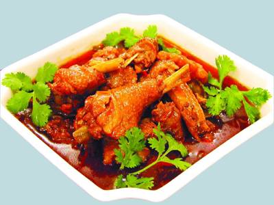 农家焖鸡