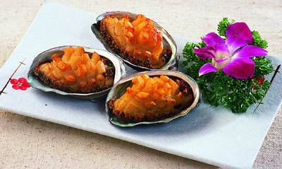 海鲜豉油汁焗鲜鲍