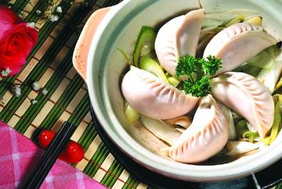 沙窝京葱花雕焗饺子