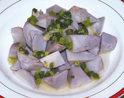 葱香拌芋艿