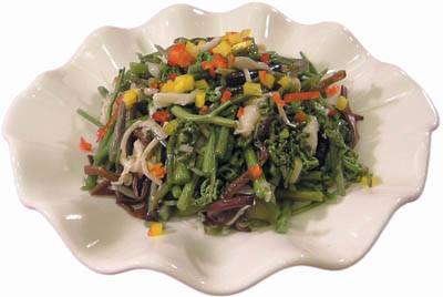 凉拌山野菜