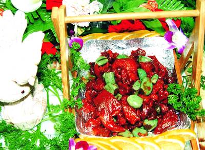 腊八蒜烧花江狗肉