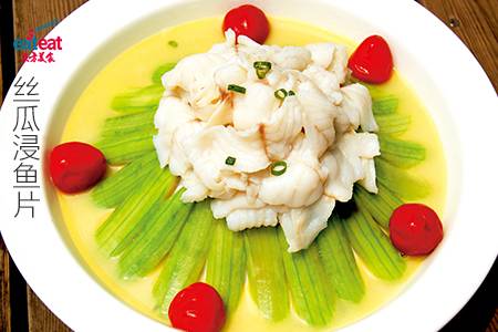 丝瓜浸鱼片